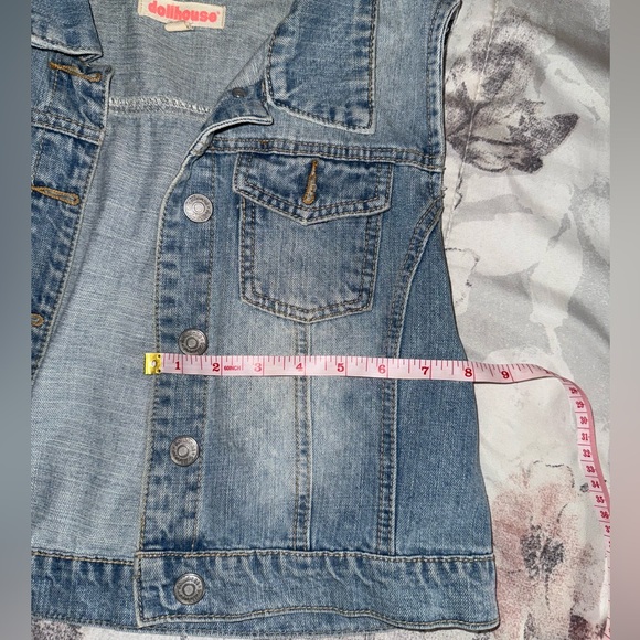 Dollhouse Adult Size Jean Jacket Vest - Picture 2 of 6